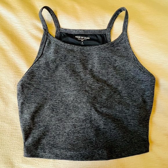 Year of Ours Cindy tank in charcoal (Carbon 38) - Picture 3 of 4